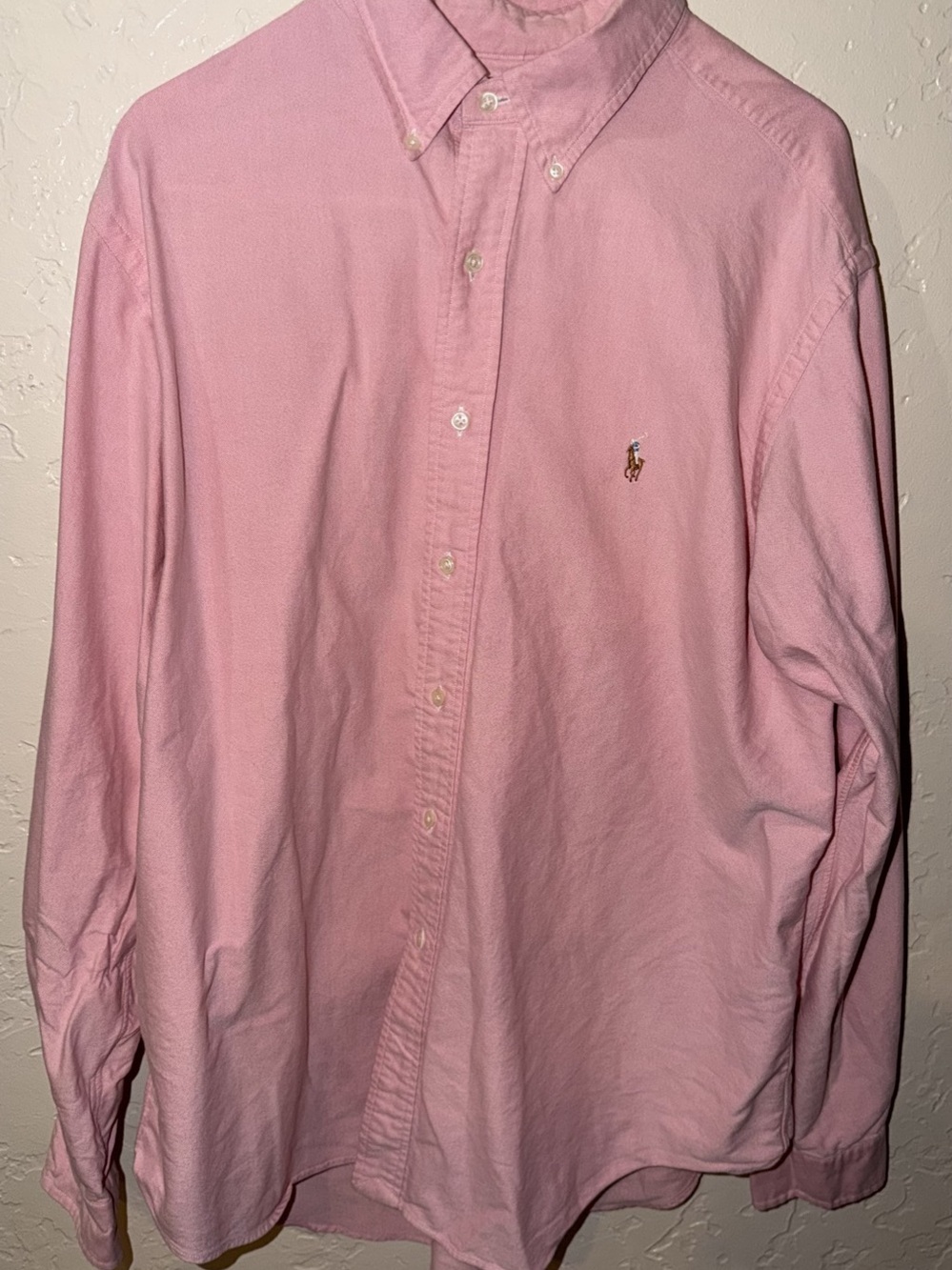 Ralph Lauren Classic Fit Cotton Oxford Shirt Pink XL